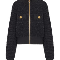 Balmain Tweed Bomber Jacket