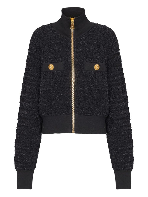 Balmain Tweed Bomber Jacket