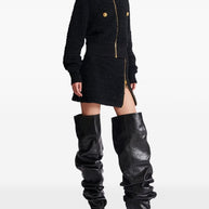 Balmain Tweed Bomber Jacket