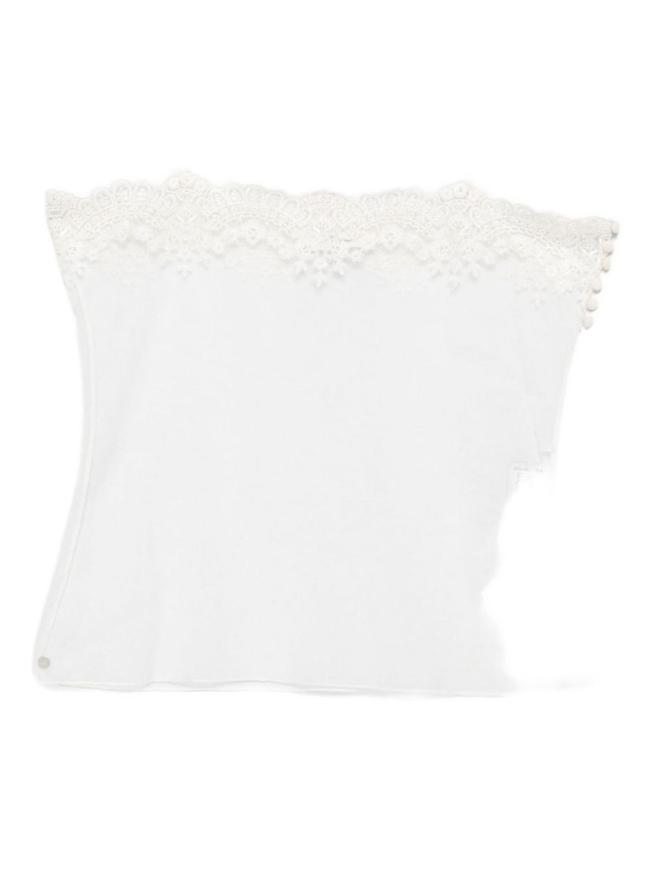 Chloé Embroidered Lace Top White