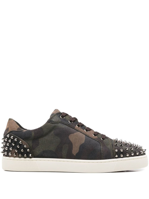 Christian Louboutin Seavaste Leather Sneakers Brown