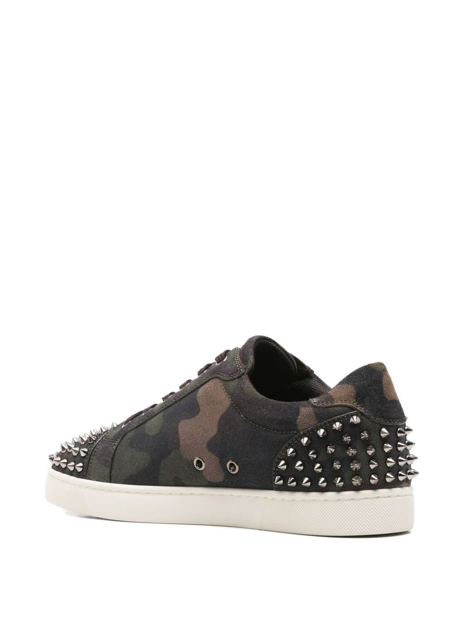 Christian Louboutin Seavaste Leather Sneakers Brown