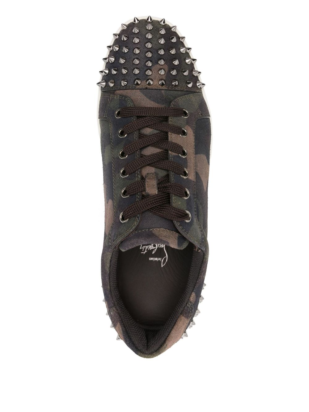 Christian Louboutin Seavaste Leather Sneakers Brown