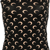 MARINE SERRE Moon Tube Top Black