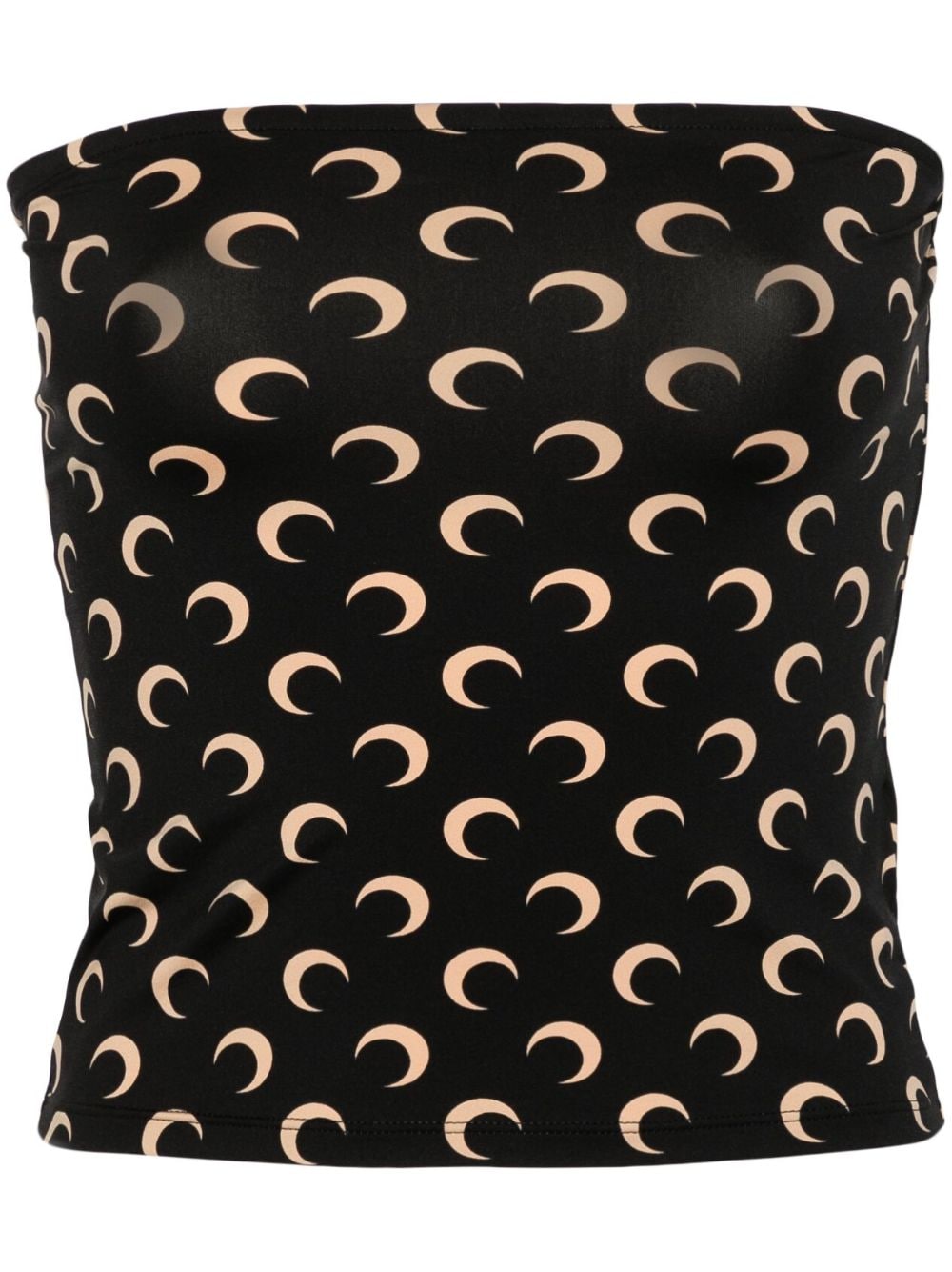 MARINE SERRE Moon Tube Top Black