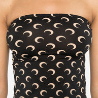 MARINE SERRE Moon Tube Top Black
