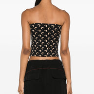 MARINE SERRE Moon Tube Top Black