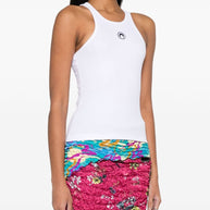 MARINE SERRE Moon Cotton Tank Top White