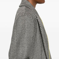 Forte Forte Wool Herringbone Coat Grey