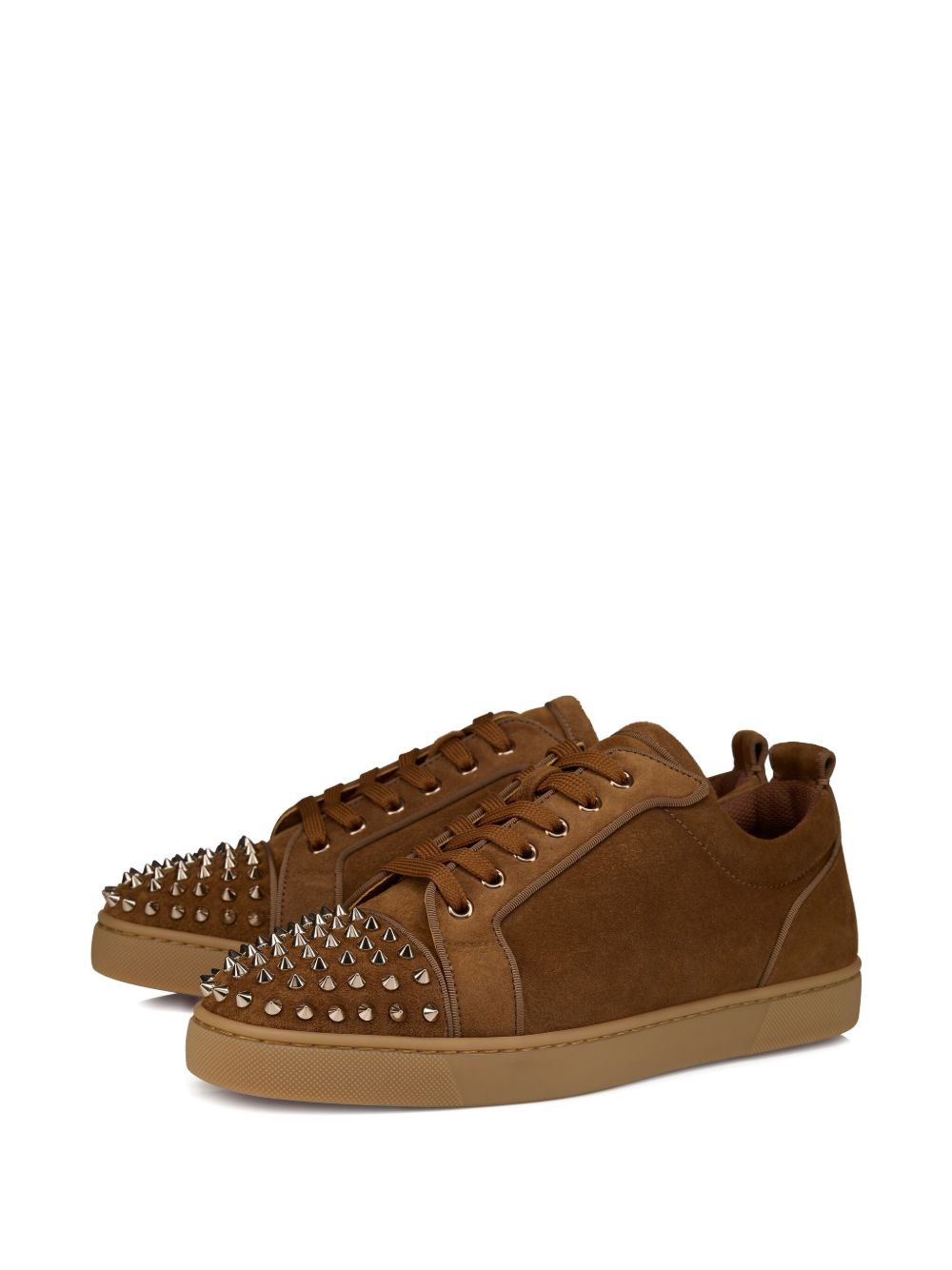 Christian Louboutin Louis Junior Leather Sneakers Brown