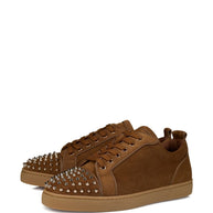 Christian Louboutin Louis Junior Leather Sneakers Brown