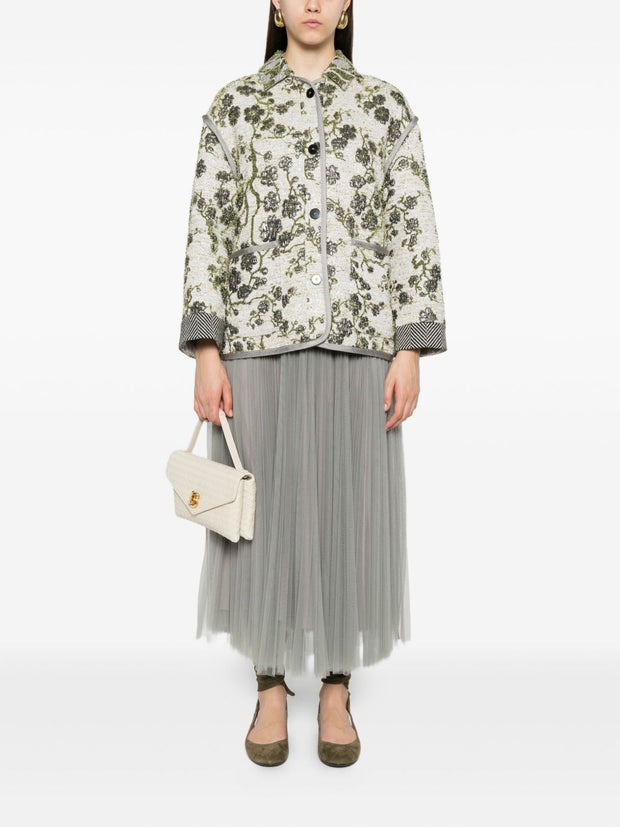 Forte Forte Tulle Midi Skirt Grey