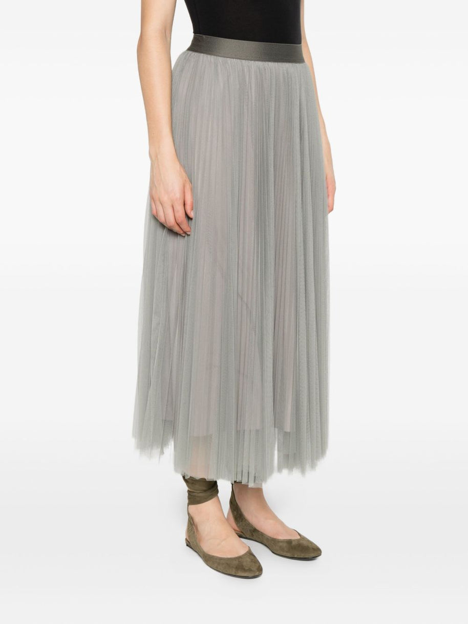 Forte Forte Tulle Midi Skirt Grey