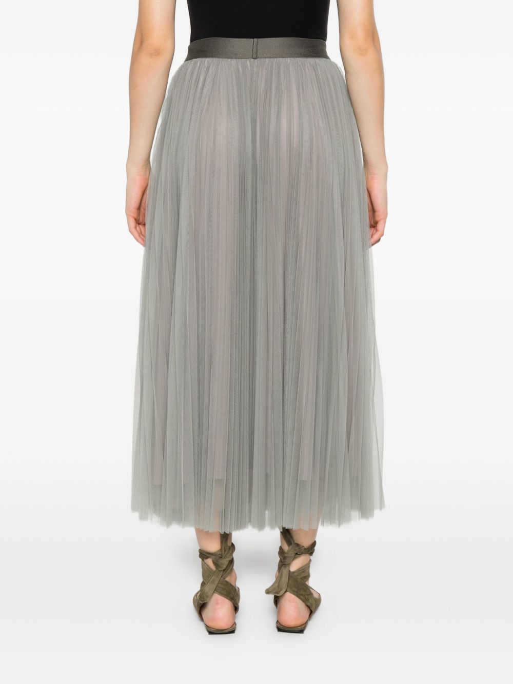 Forte Forte Tulle Midi Skirt Grey