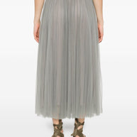 Forte Forte Tulle Midi Skirt Grey
