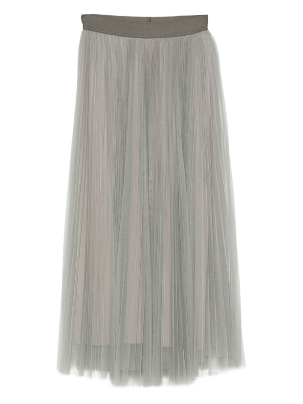 Forte Forte Tulle Midi Skirt Grey