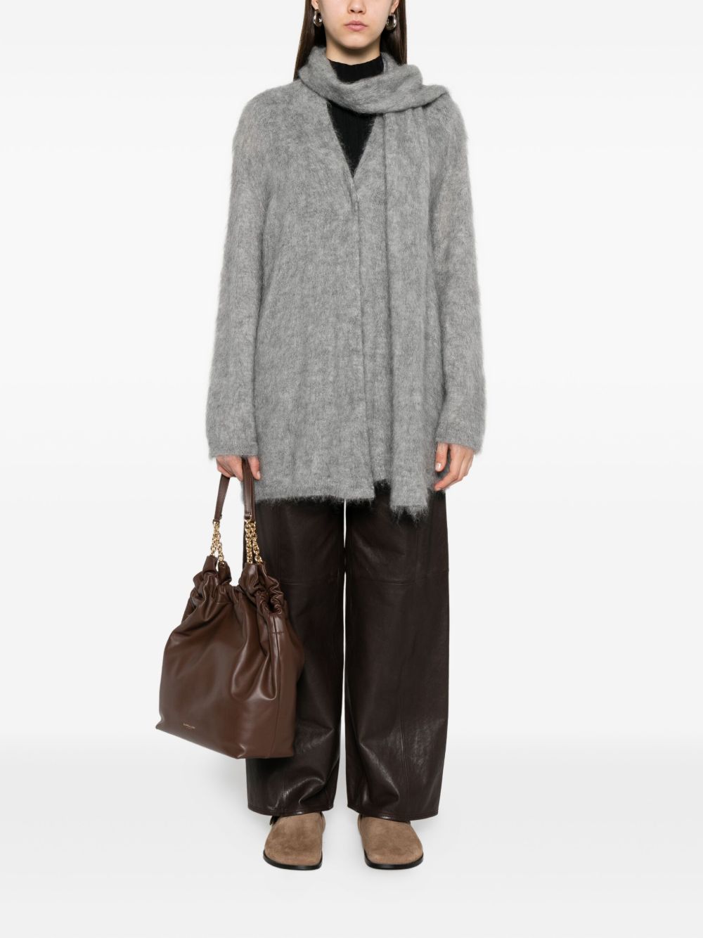 Forte Forte Wool And Mohair Blend Sweater Grey