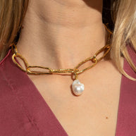 Forte Forte Pearl Necklace Golden
