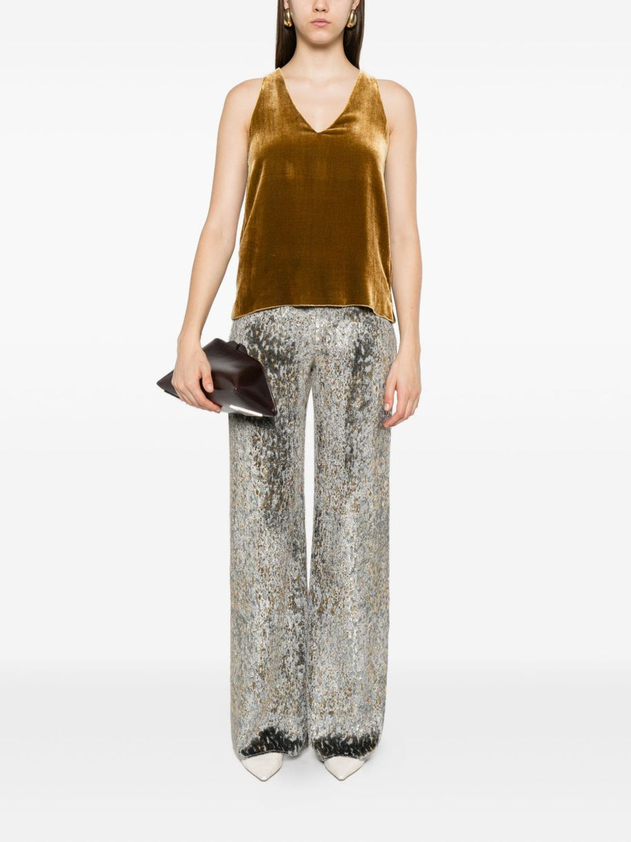 Forte Forte Metallic Trousers Grey