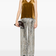 Forte Forte Metallic Trousers Grey