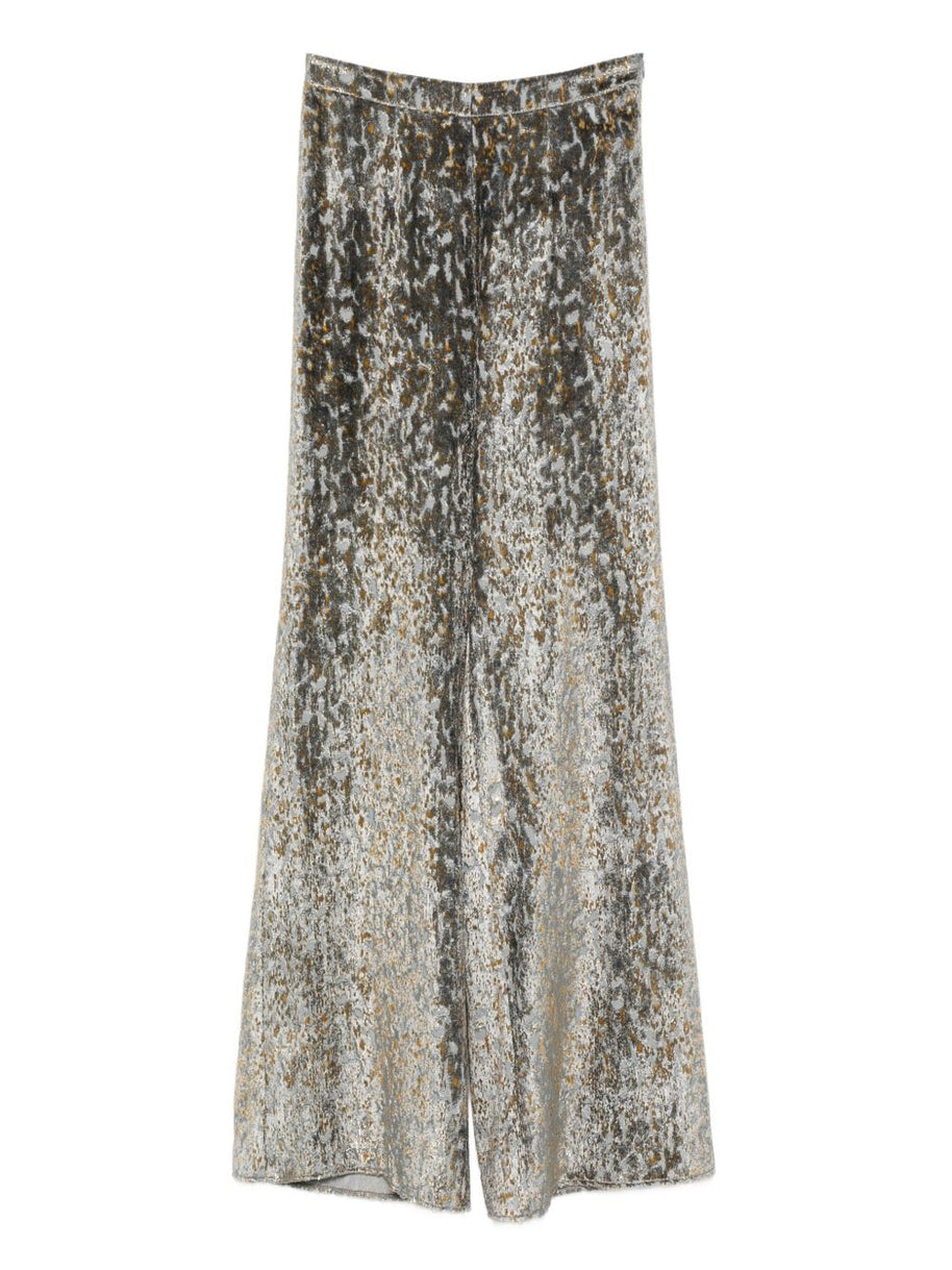 Forte Forte Metallic Trousers Grey