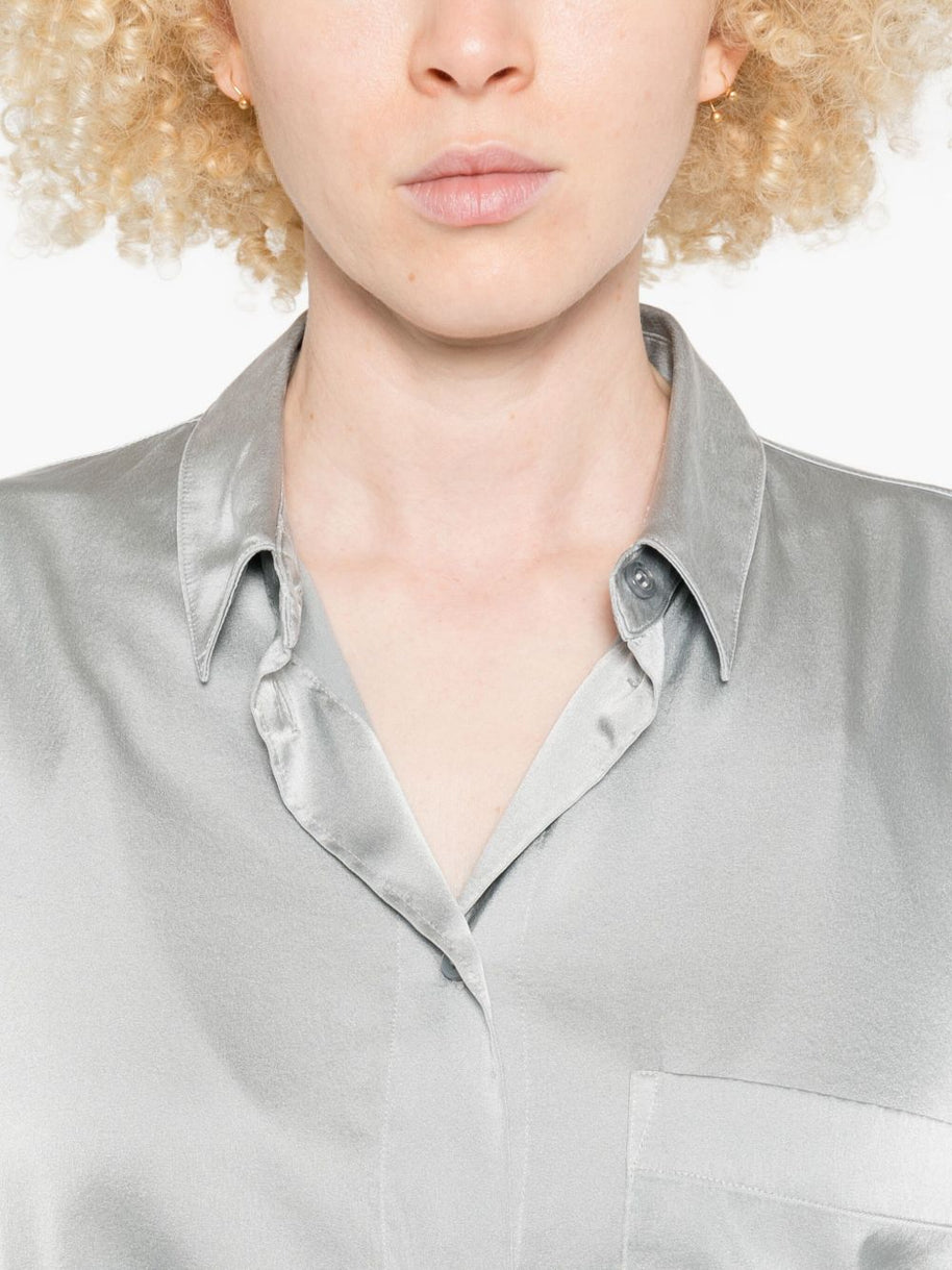 Forte Forte Silk Shirt Grey