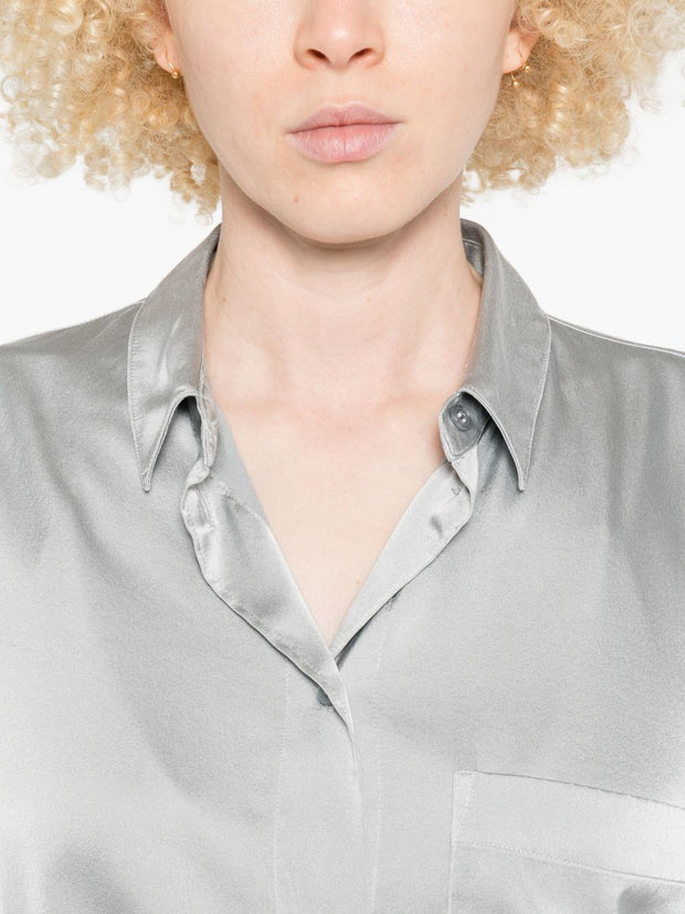 Forte Forte Silk Shirt Grey