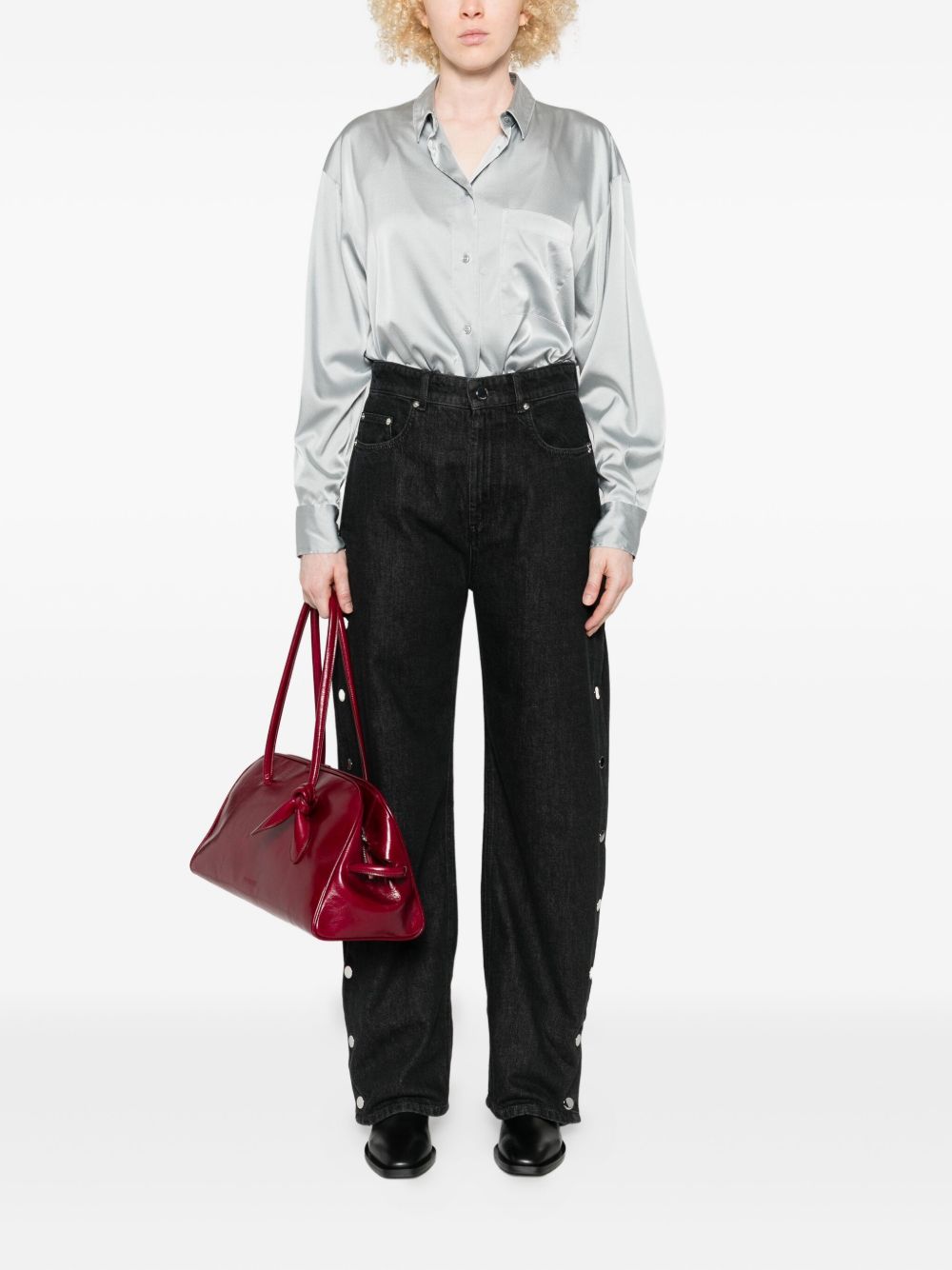 Forte Forte Silk Shirt Grey