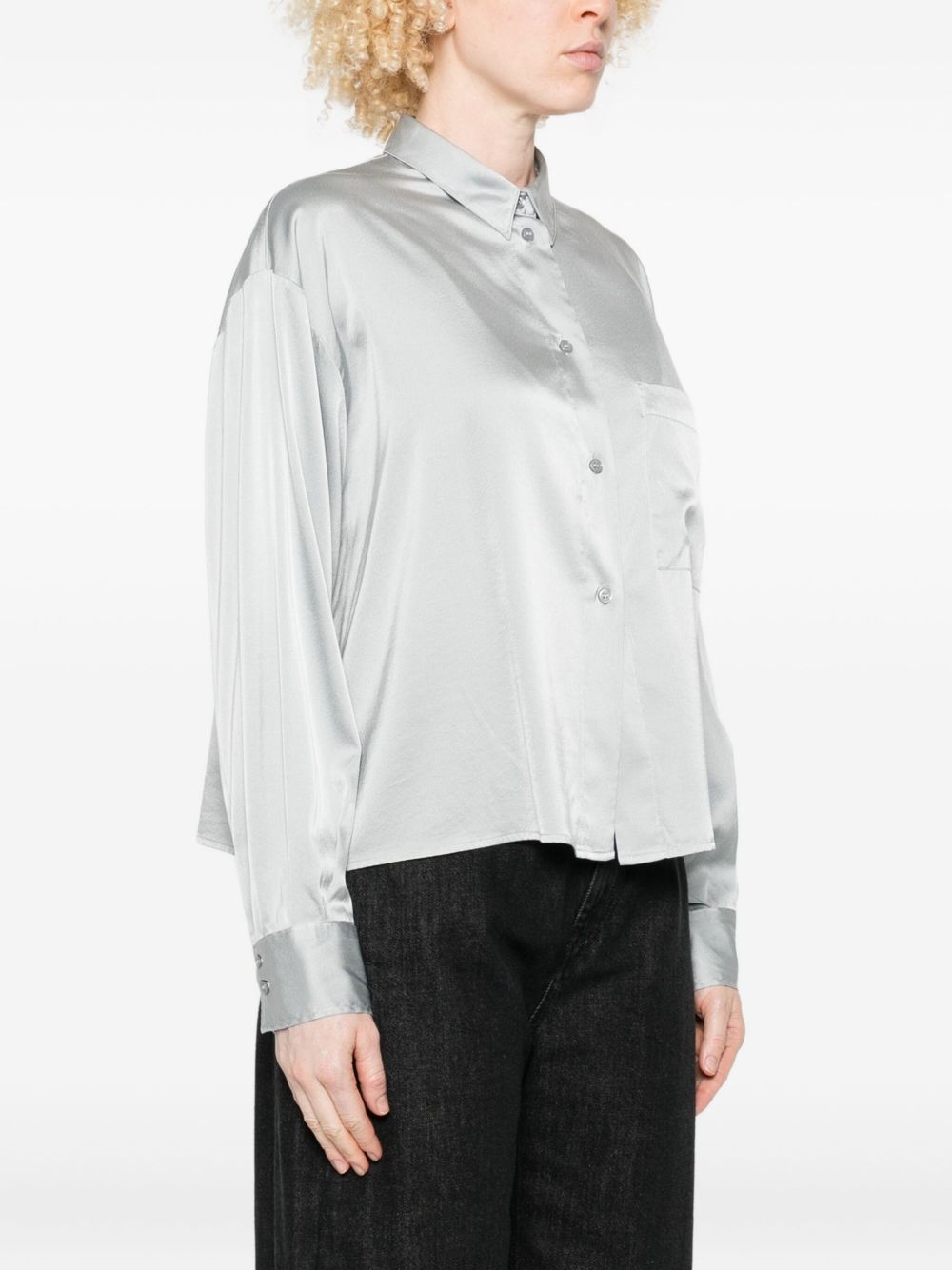 Forte Forte Silk Shirt Grey