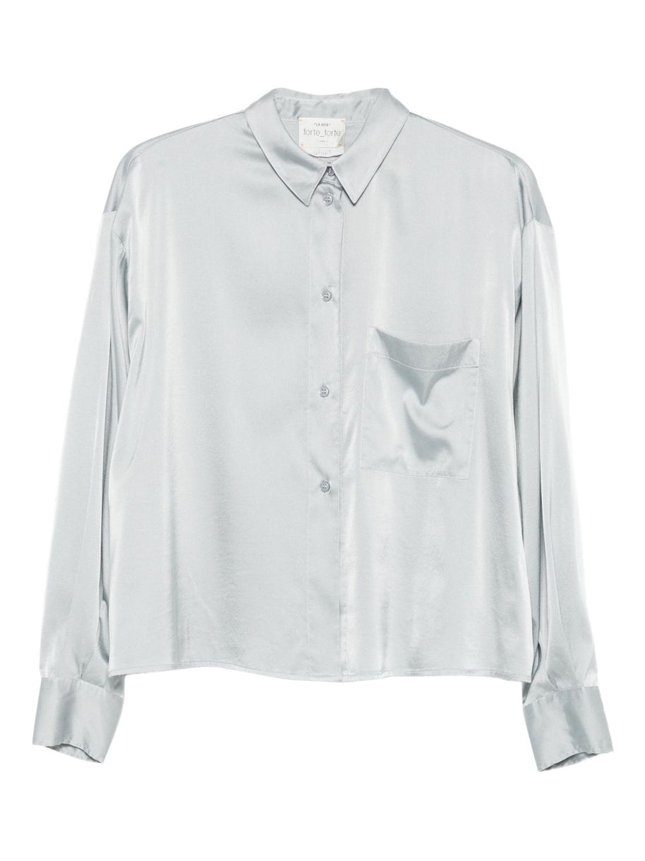 Forte Forte Silk Shirt Grey