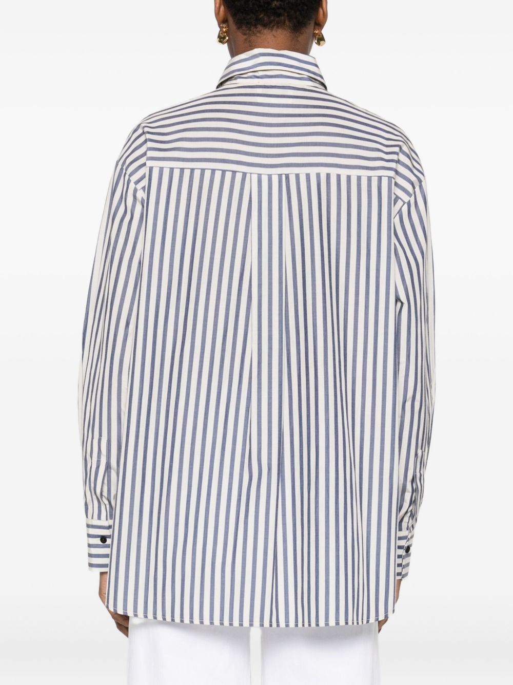 Forte Forte Striped Shirt Blue