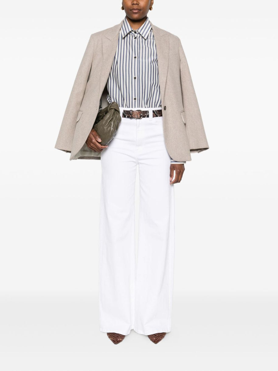 Forte Forte Striped Shirt Blue