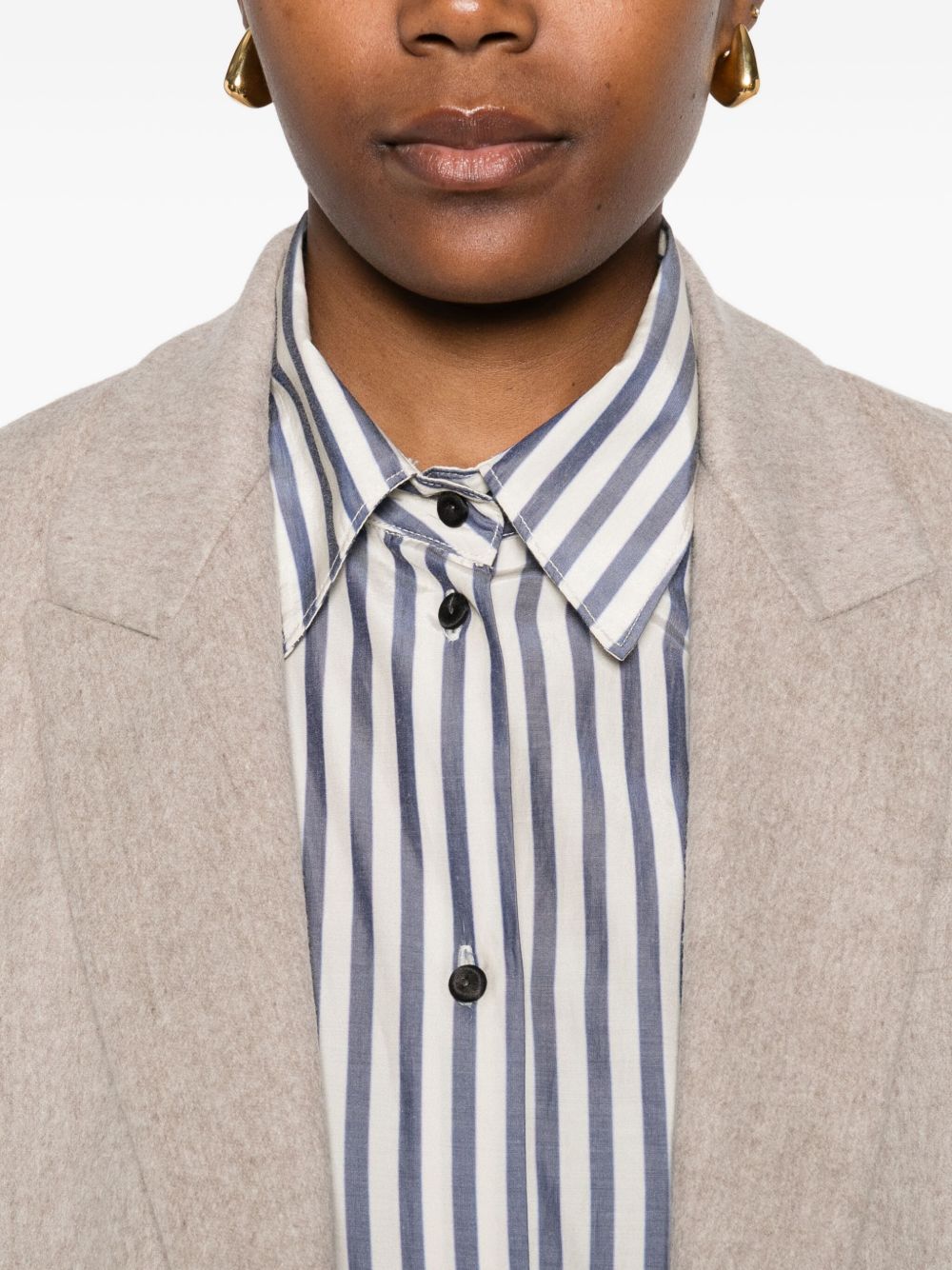 Forte Forte Striped Shirt Blue