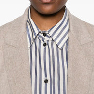 Forte Forte Striped Shirt Blue