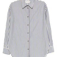 Forte Forte Striped Shirt Blue
