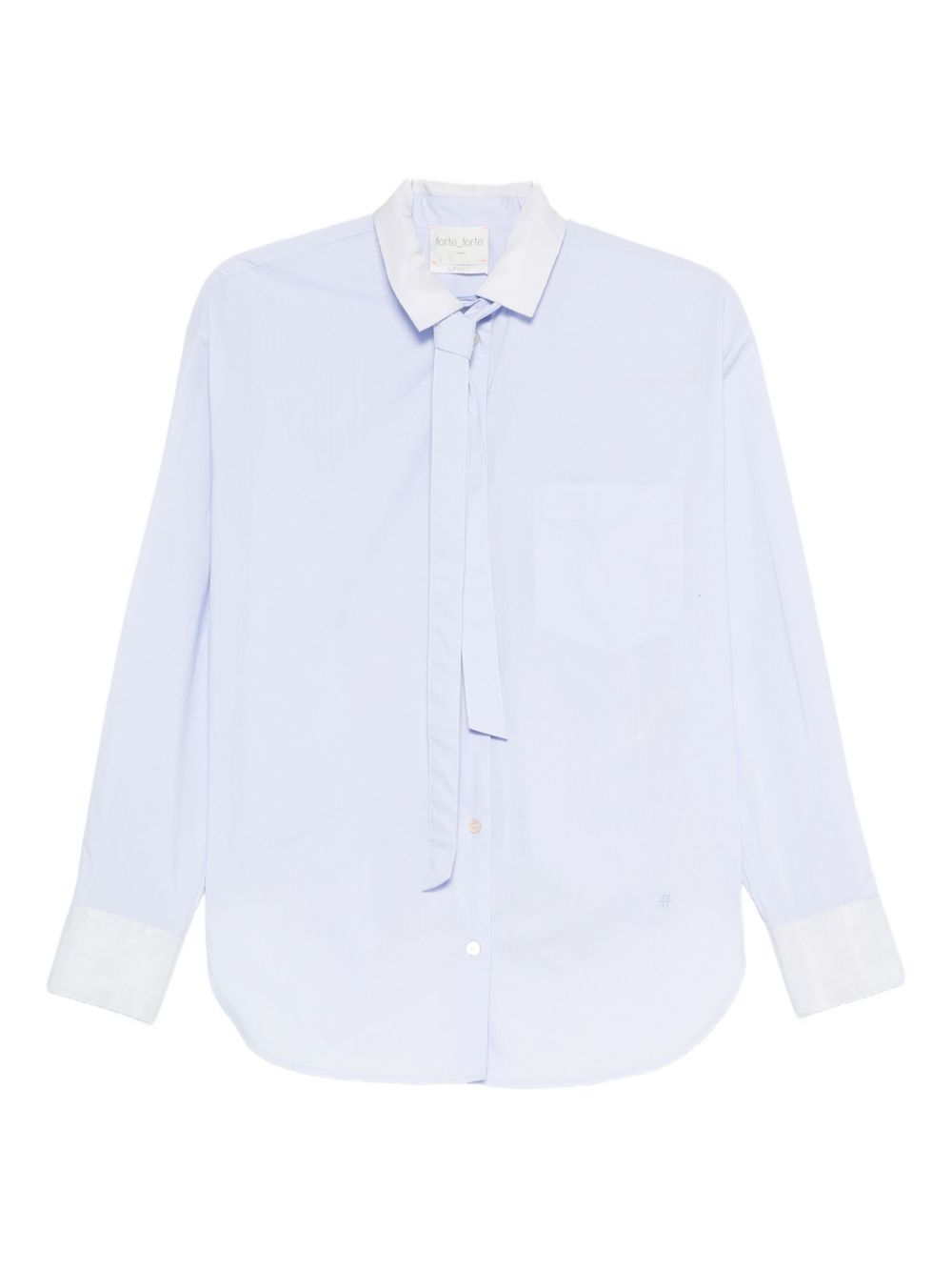 Forte Forte Cotton Shirt Clear Blue