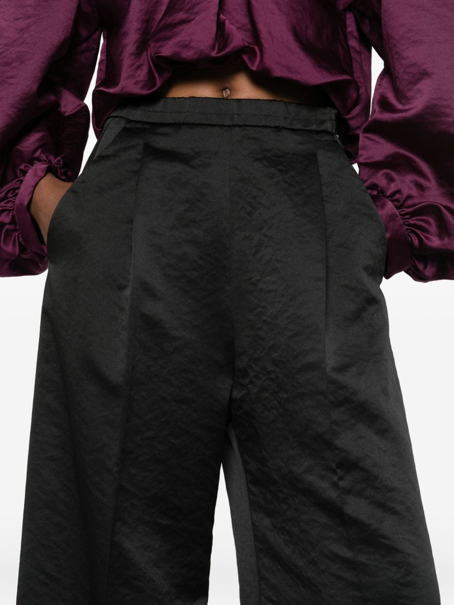 Forte Forte Satin Trousers Black