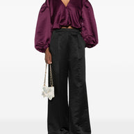 Forte Forte Satin Trousers Black