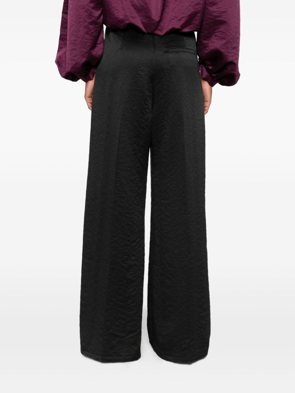 Forte Forte Satin Trousers Black