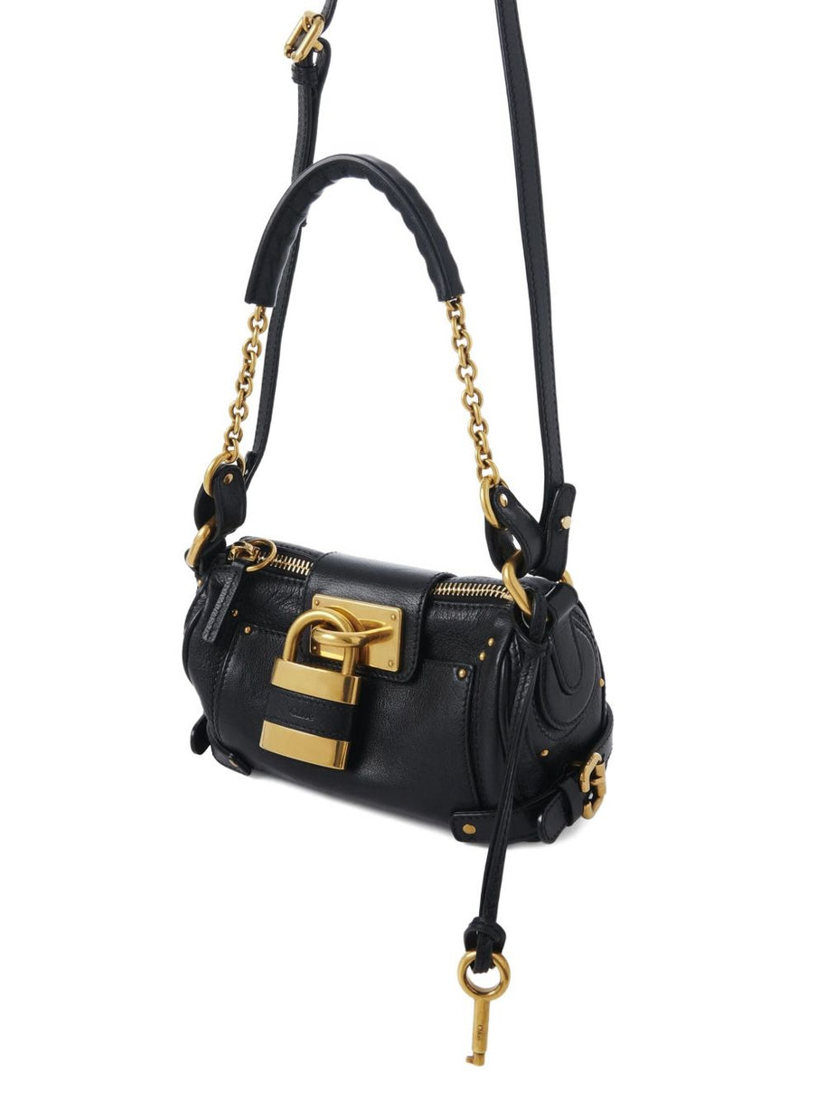 Chloé Paddington Small Leather Shoulder Bag Black