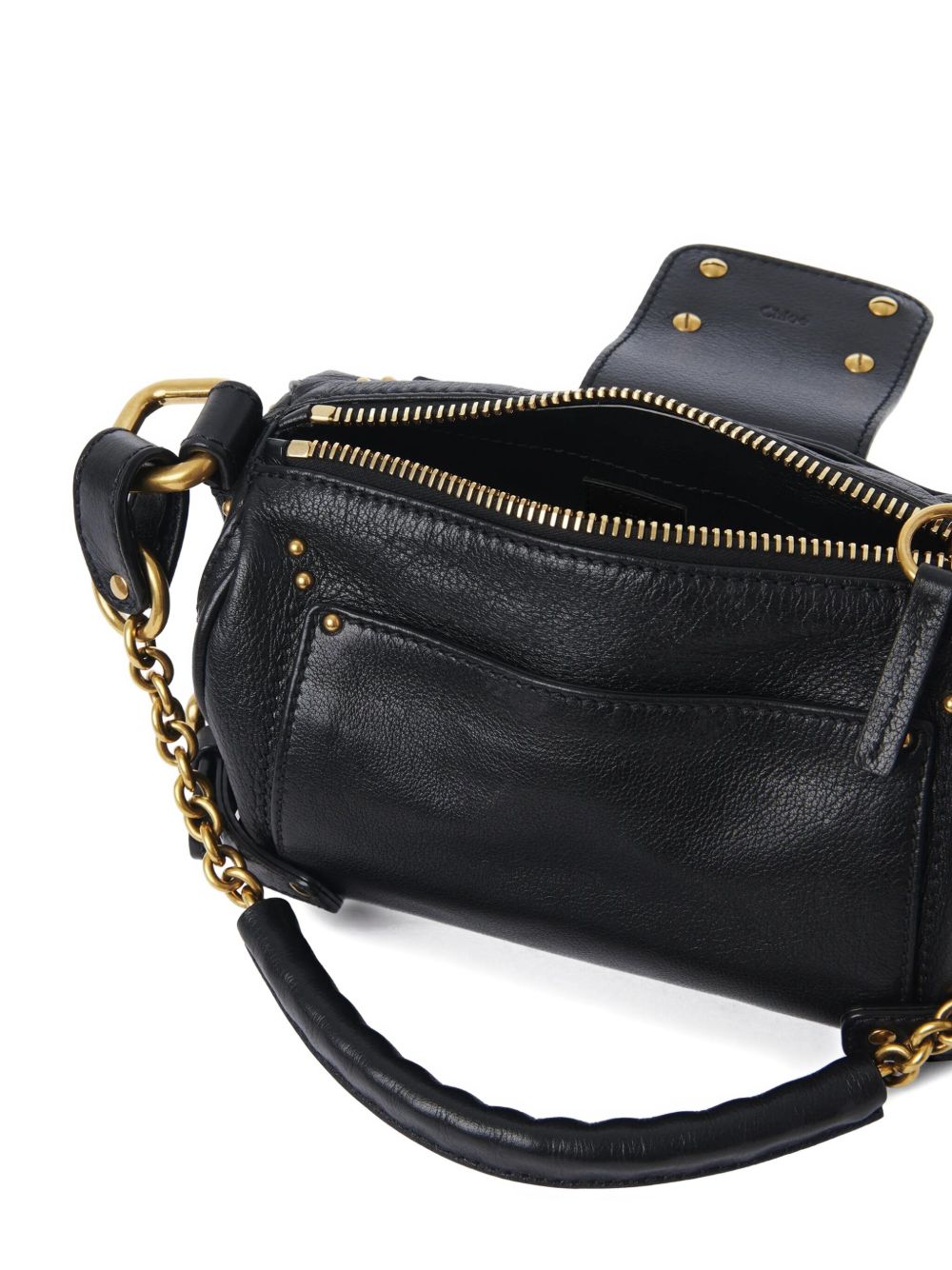 Chloé Paddington Small Leather Shoulder Bag Black