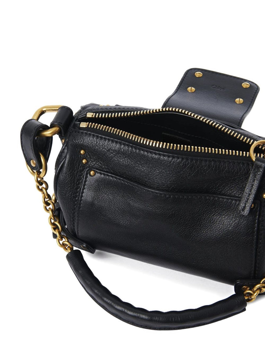 Chloé Paddington Small Leather Shoulder Bag Black