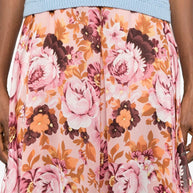 Chloé Silk Printed Skirt Pink