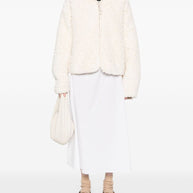 JIL SANDER PLUS Teddy Jacket White