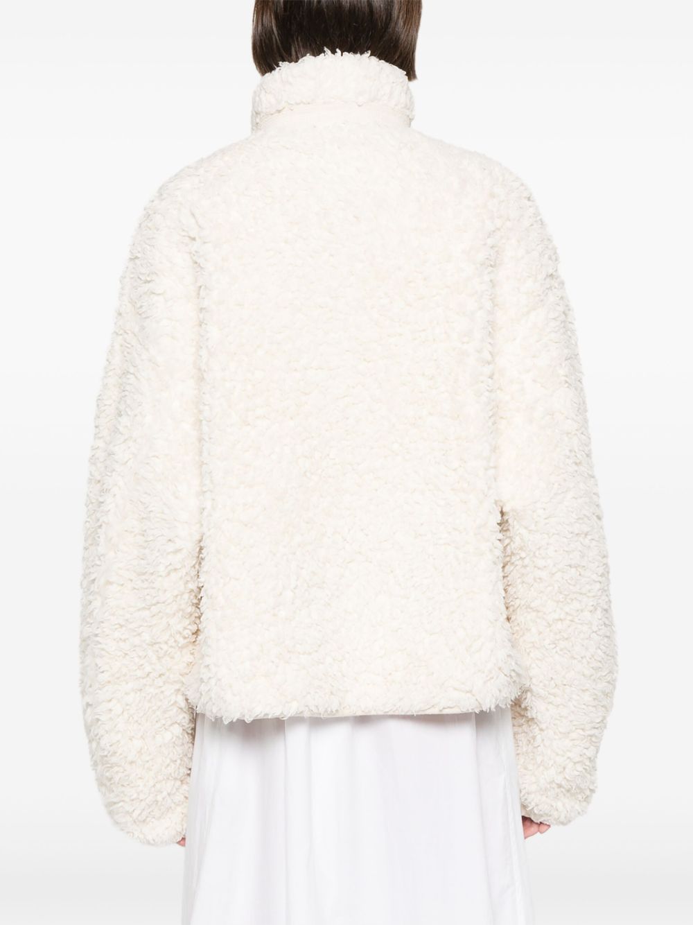 JIL SANDER PLUS Teddy Jacket White