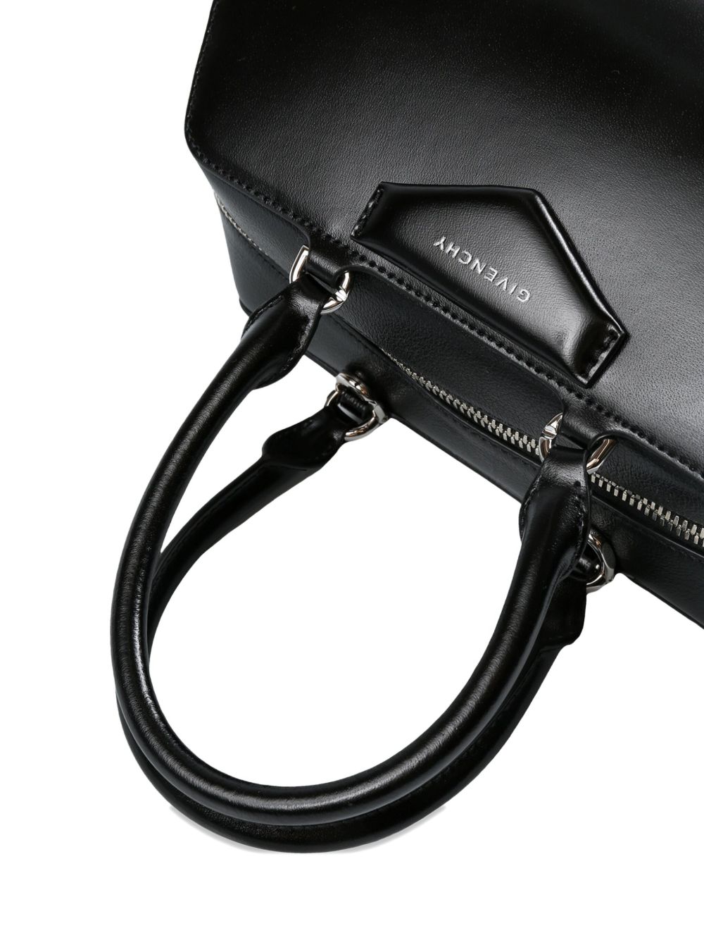 Givenchy Antigona East West Small Leather Handbag Black