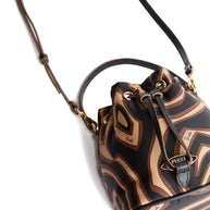 Pucci Printed Bucket Bag Black