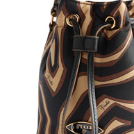 Pucci Printed Bucket Bag Black