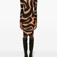 Pucci Printed Short Dress Brown