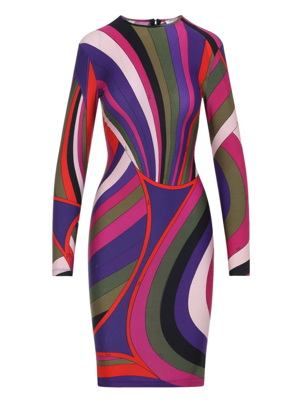Pucci Printed Midi Dress MultiColour
